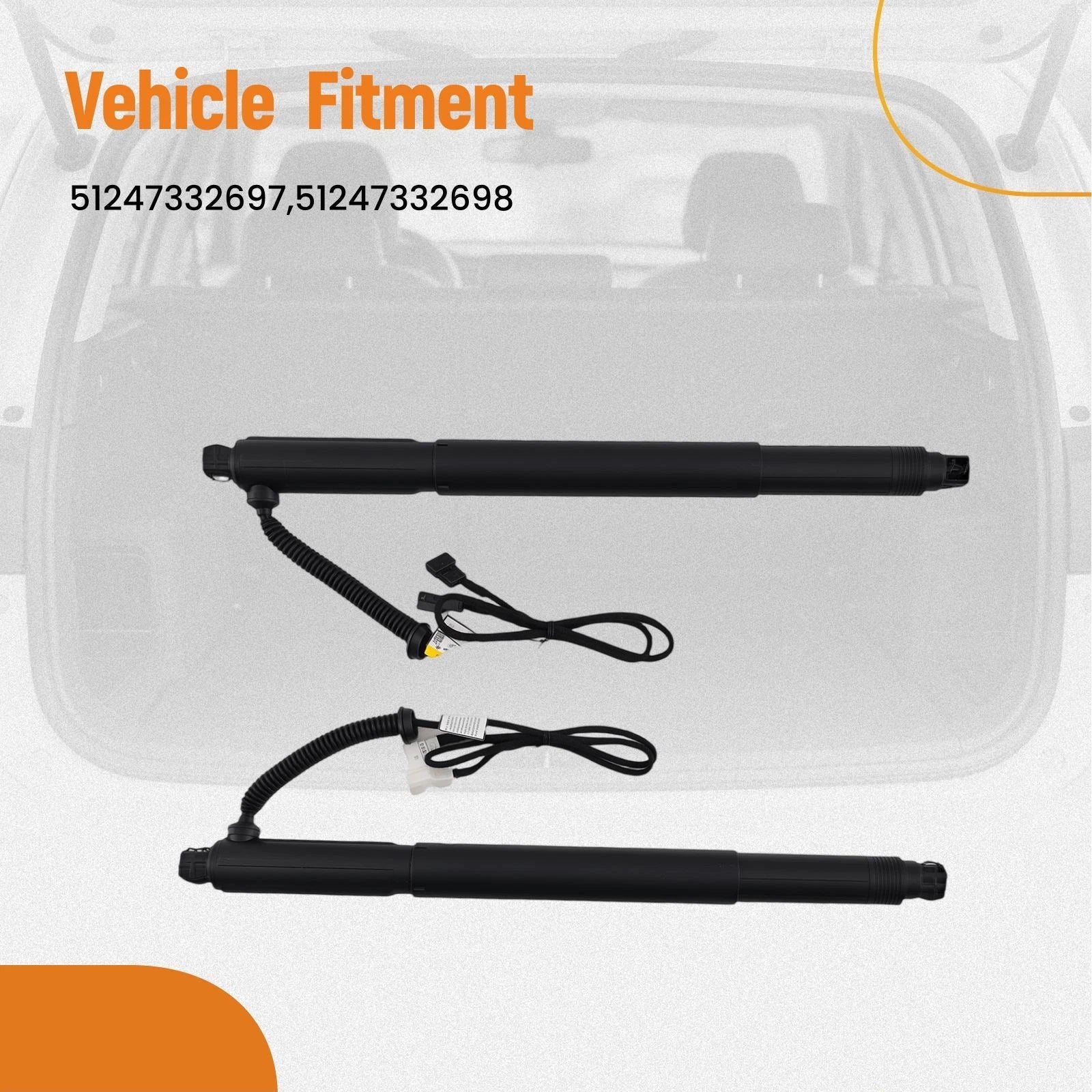 2X Tailgate Power Hatch Lift Support for BMW X6 E71 E72 (2007–2014)