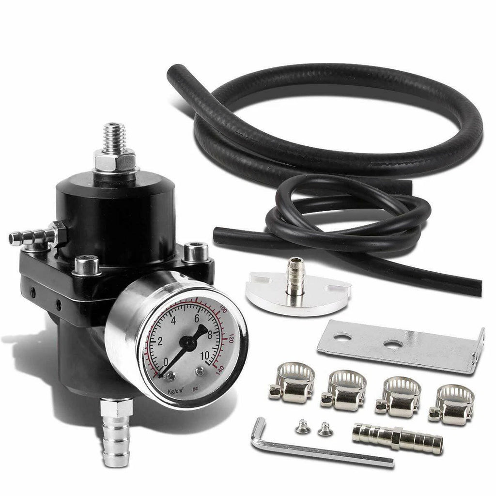 Adjustable Fuel Pressure Regulator Kit for Universal Vehicles (0-140psi)
