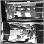 Headlight Set for GMC C10 C/K Pickup (1994–2000) - Black Clear Signal