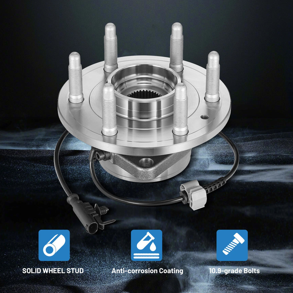 Front Wheel Bearing Hub for Chevy Avalanche Silverado Sierra 4WD (2007-2013)