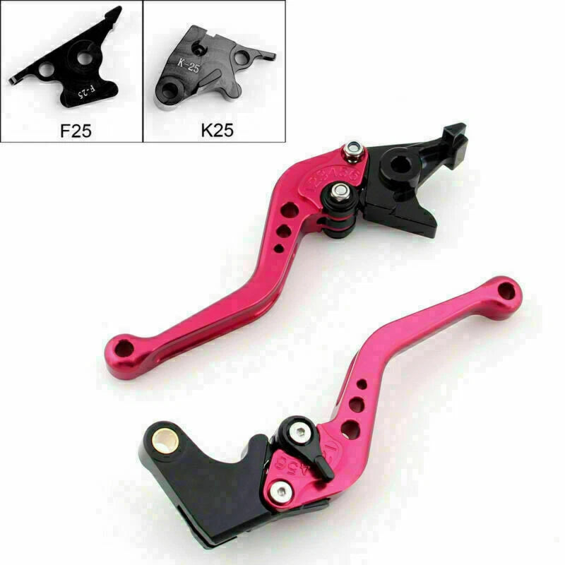 Short Brake Clutch Levers for Kawasaki Ninja 250R (2008–2012) T9 Red