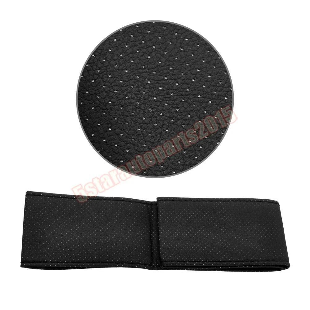 15" PU Leather Steering Wheel Cover for Universal Fit (DIY)