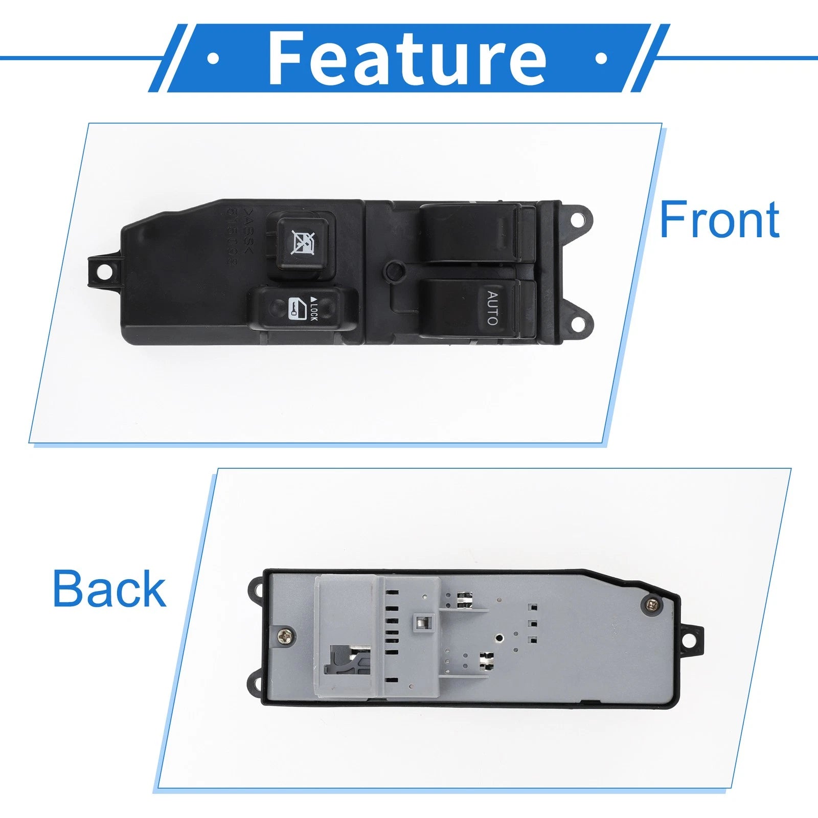 Front Right Power Window Switch for Toyota Hiace KDH200R (2005–2014) No. 8482026201