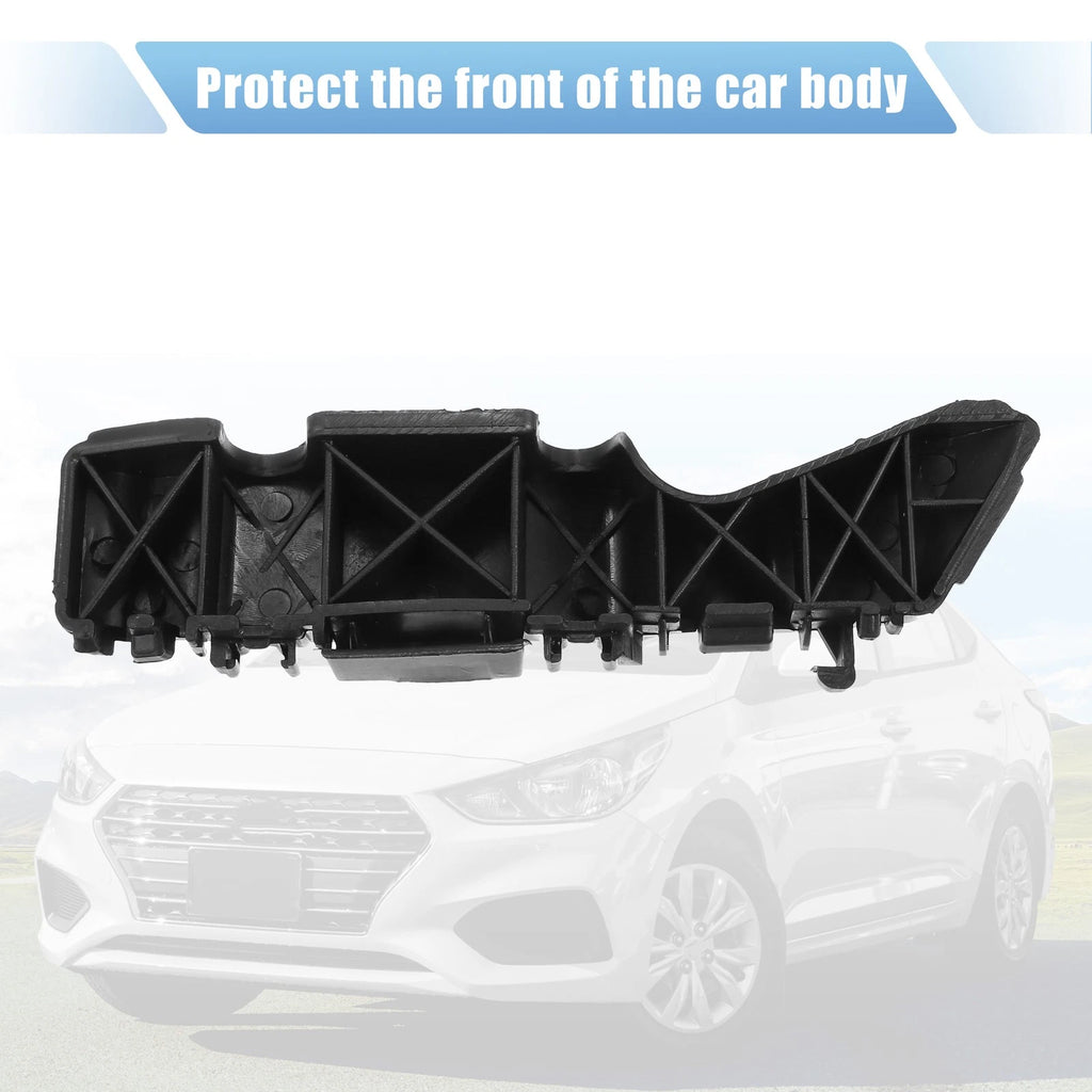 Front Left Bumper Bracket for Hyundai Accent (2010–2017) 86513-1R000 Plastic Black