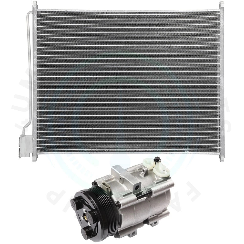 AC Condenser & Compressor Cooling Kit for Ford F-250 Super Duty (2005–2007)