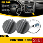 Set of 2 HVAC Control Knobs for S10 Pickup Blazer Sonoma Jimmy (1998–2004)