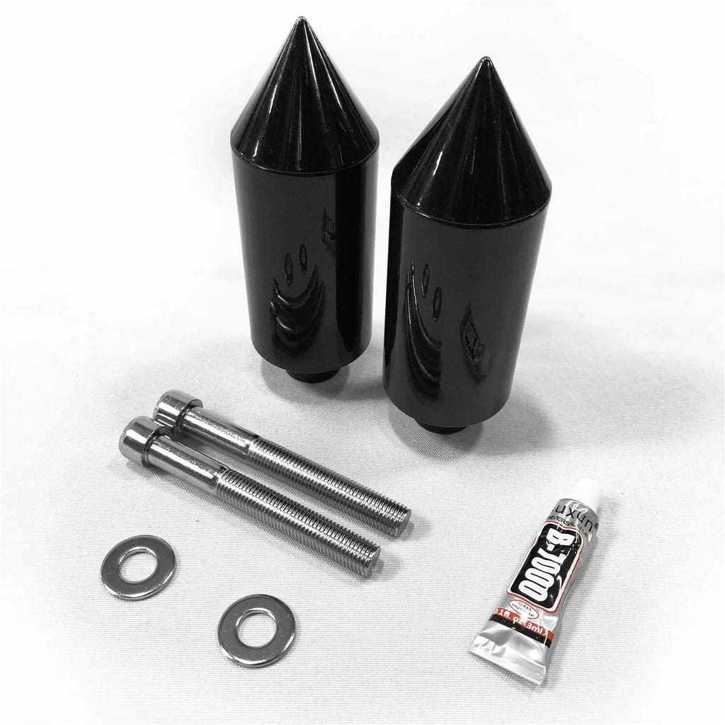 Aluminum Black Spike Frame Sliders for Yamaha FZ1 (2006–2011)