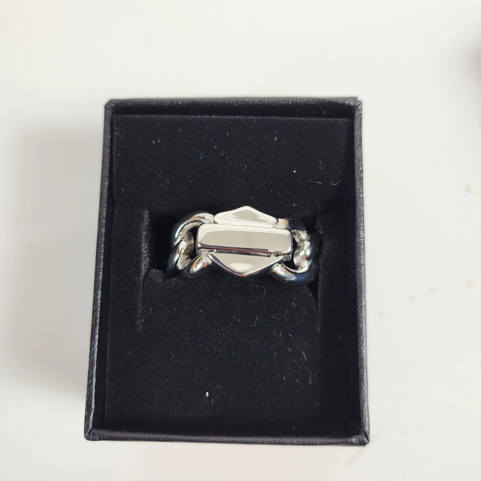 Men's Ring for Harley-Davidson (Stainless Steel, Bold Chain-Link Design)