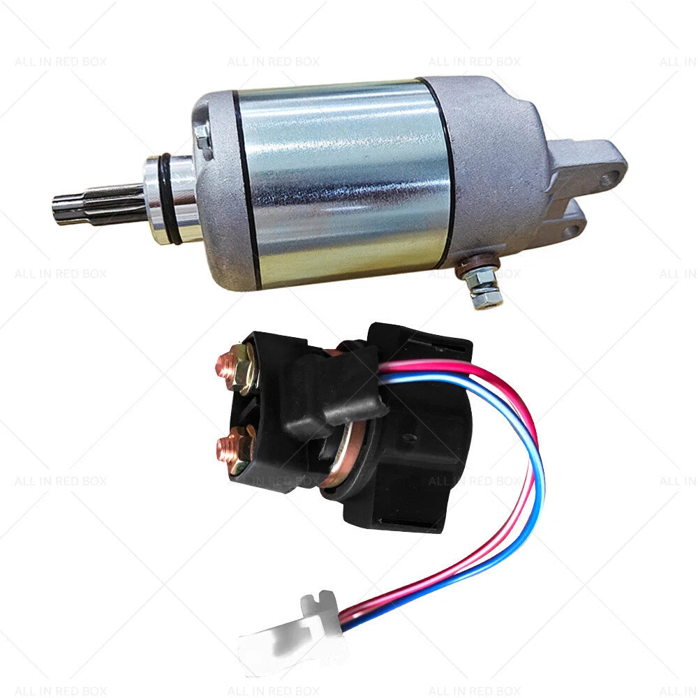 Starter Motor with Relay Solenoid for Honda TRX300 TRX300FW (1988–2000)