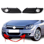 Set of 2 Front Bumper Lower Grille Fog Light Holes for Vauxhall Astra H (2004–2007)