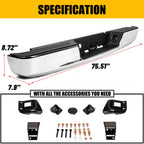 Chrome Rear Step Bumper Assembly for Dodge Ram 1500/2500/3500 (2002-2008)