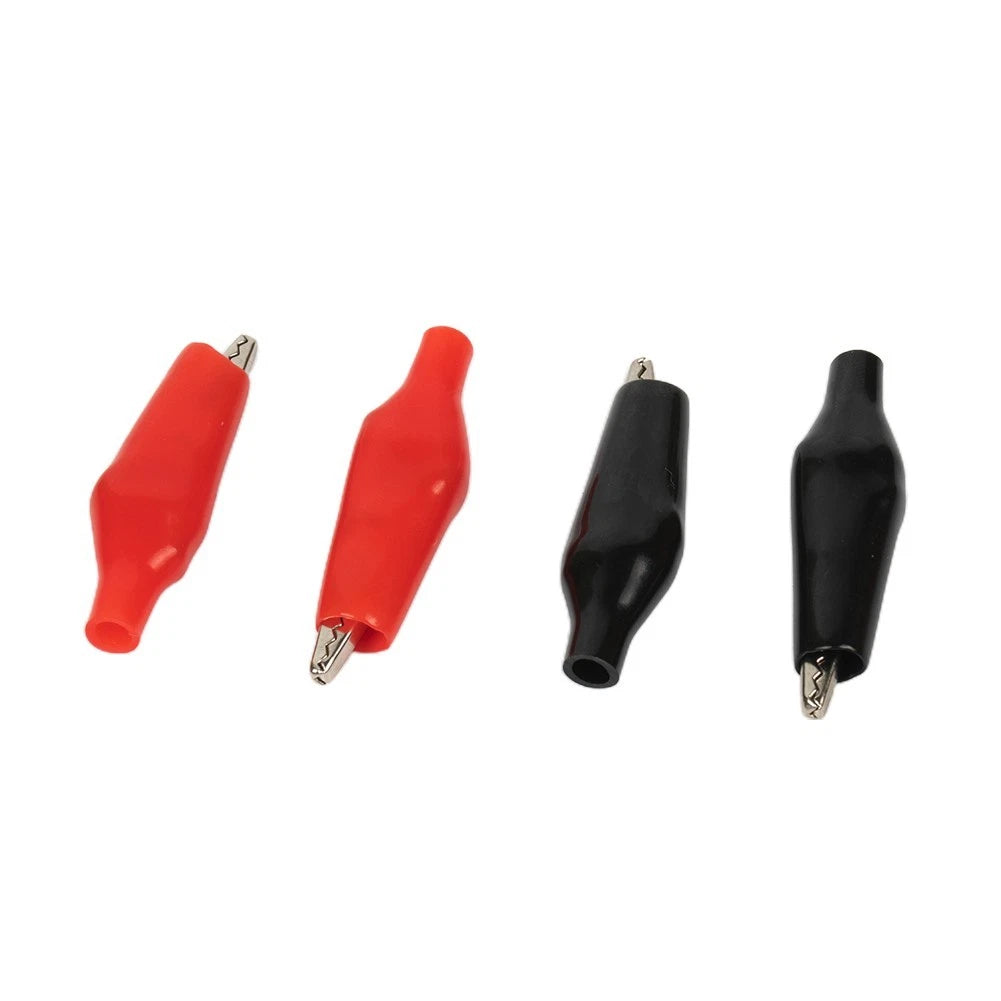 10 x Insulated Crocodile Clips Battery Connectors 5A Clamps