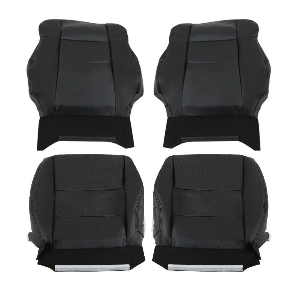Set of 2 Perforated Leather Covers for Acura RDX (2007–2012) Black