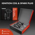 4x Ignition Coil & 4x Iridium Spark Plug for Chevrolet Equinox 2010-2017