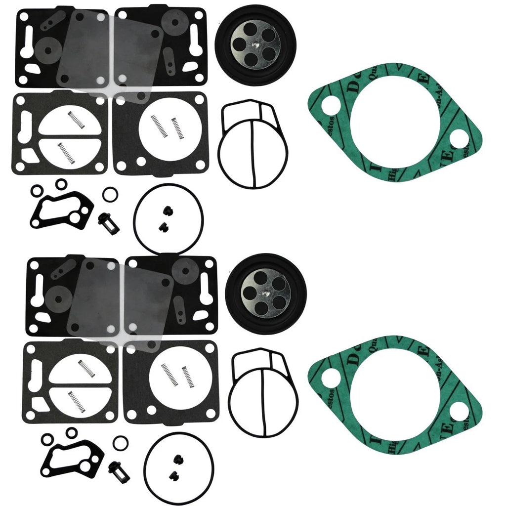 Dual Mikuni Carburetor Rebuild Kit & Base Gaskets for Sea Doo SPX XP 717 720