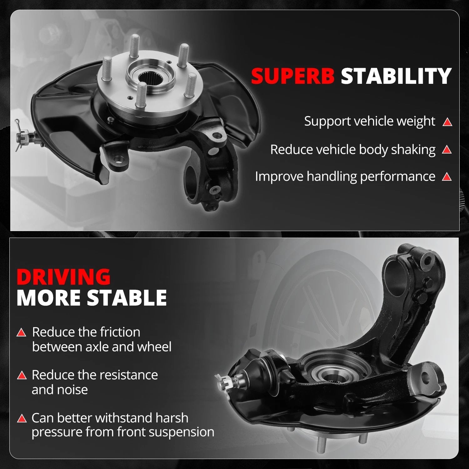 Front Passenger Loaded Wheel Bearing Knuckle Assembly for Honda Accord (2013–2016)
