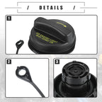 Fuel Tank Filler Cover for Ford Explorer, Ranger (No.XU5Z9030JA) Black