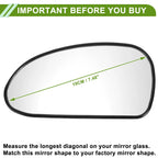 Left Side Mirror Glass Replacement for Hyundai Sonata (1999–2005)