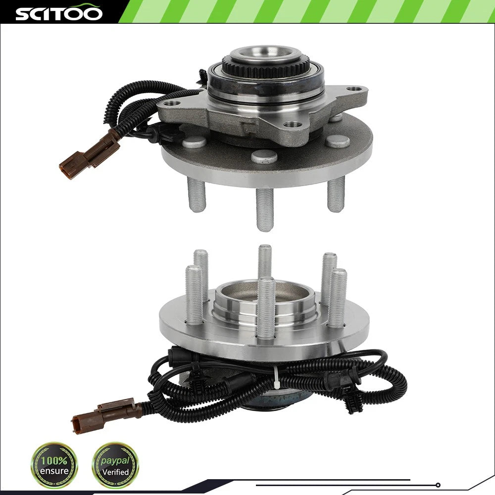 2X Front Wheel Bearing Hub Assembly for Ford F-150 (2015–2017) 6-Bolt W/ABS