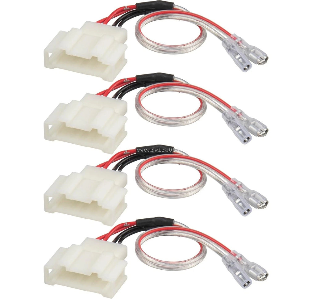 Set of 4 Door Speaker Wiring Harness Adapter Plugs for VW Golf (1999–2019)
