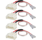 Set of 4 Door Speaker Wiring Harness Adapter Plugs for VW Golf (1999–2019)