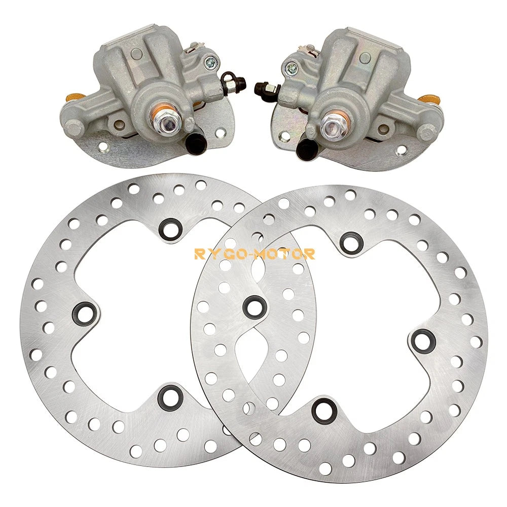 Rear Brake Calipers & Disc Rotors for Yamaha Grizzly 550 YFM550 (2009–2014)