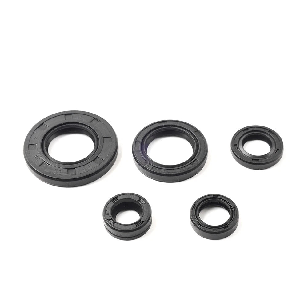5Pcs Engine Gear Shaft Oil Seal for Yamaha YBR125 (2005–2023)