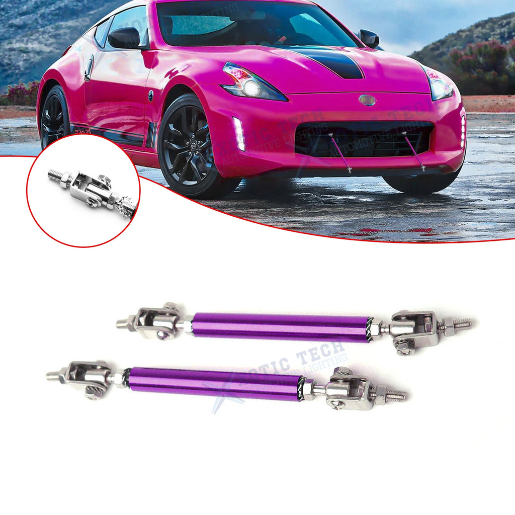Adjustable Purple Front Bumper Strut Rod Tie Stabilizer Bar for 6''–9'' (2Pcs)