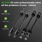 Set of 4 CV Axle Shafts for Polaris Ranger XP 800 (2010–2014)