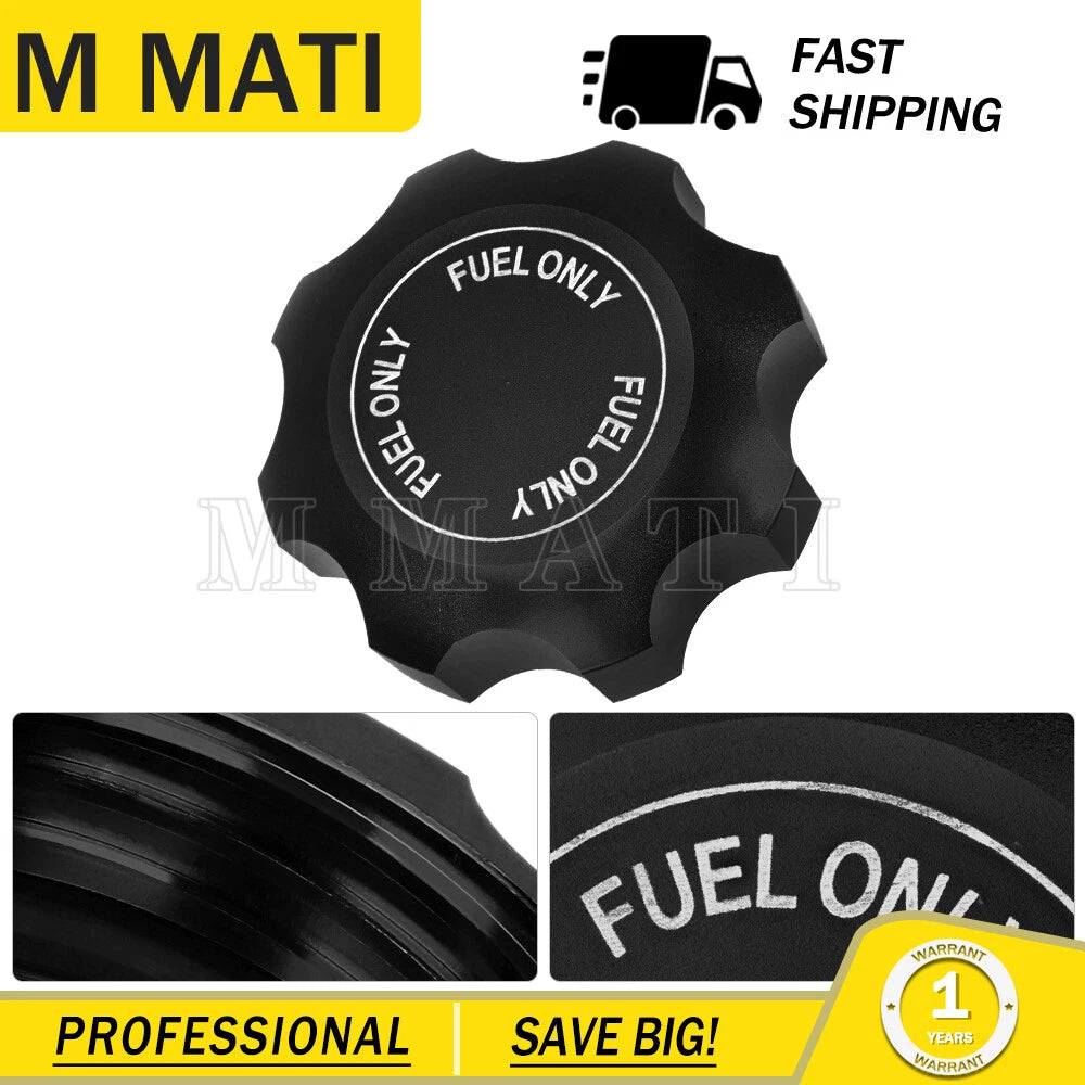 CNC Fuel Gas Cap for Polaris RZR Ranger 800 900 1000 (2008–2021) Black