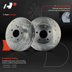 Front Side Drilled Brake Rotors for Mercedes-Benz C250 C300 (2010–2015)