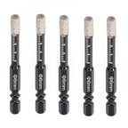 5X Hex Handle Vacuum Brazed Diamond Dry Drill Bits for Automotive Use