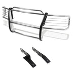 Chrome Front Bumper Brush Grill Guard for Silverado/Sierra 2500HD 3500HD (2000–2002)