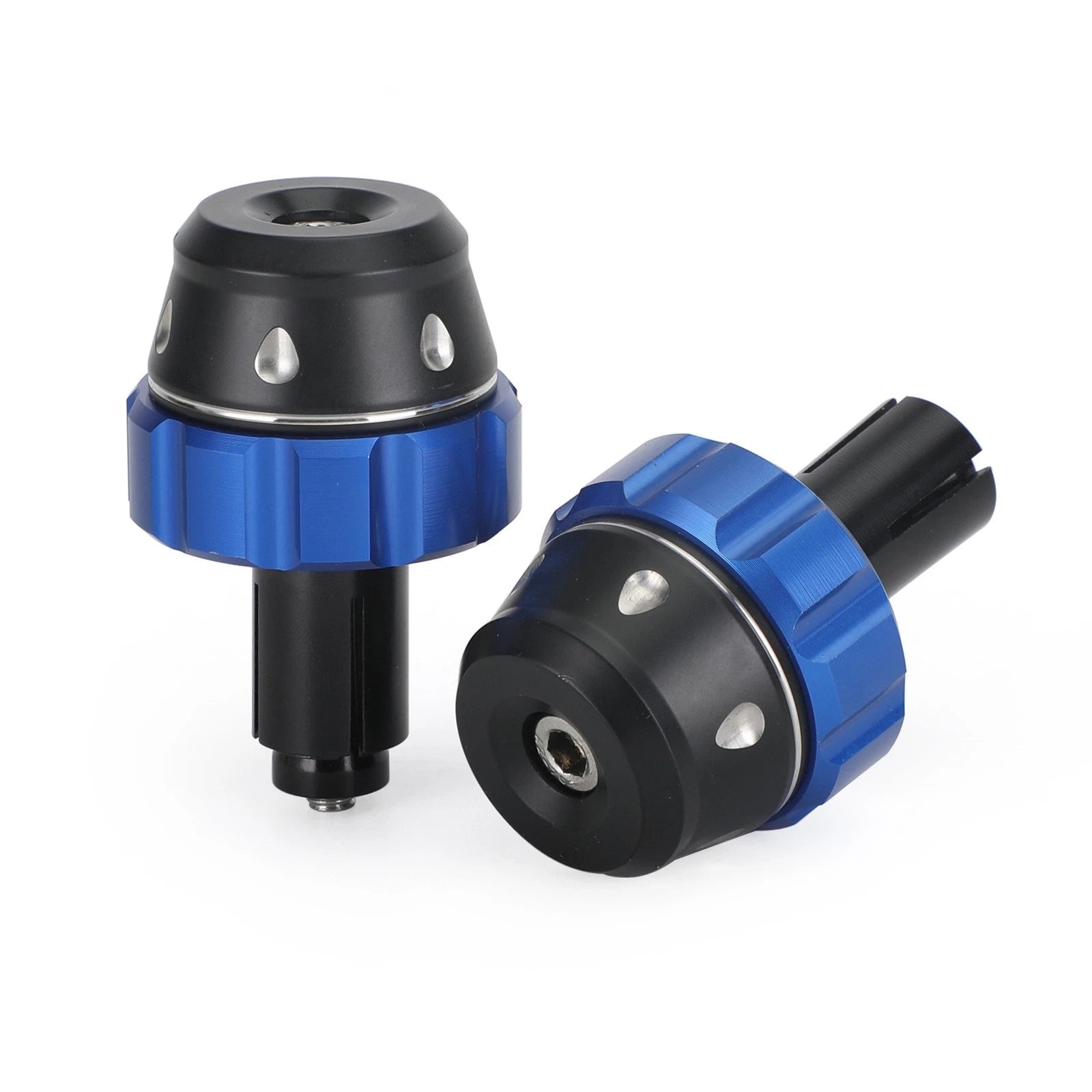 Handlebar Ends for Universal Fit Motorcycle (22mm) - Blue