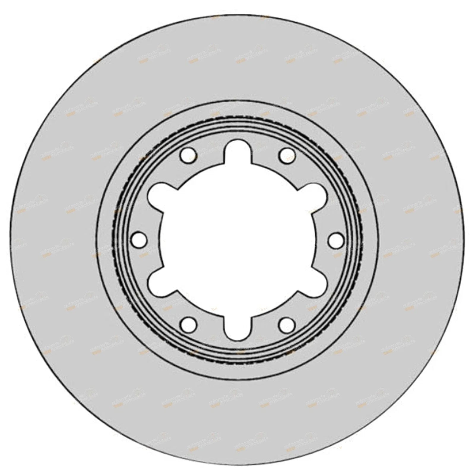 Front Disc Brake Rotors Pair for Nissan Patrol GU (2001 - 2010)