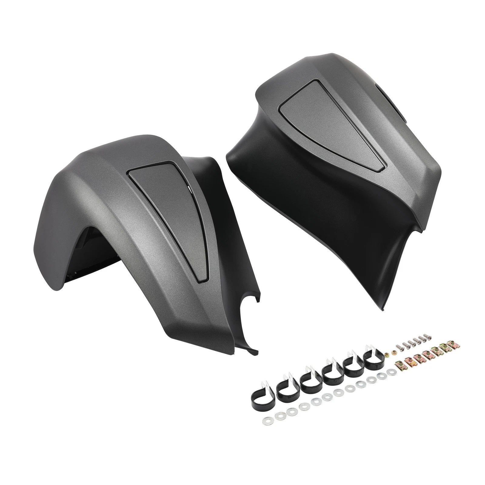 Lower Vented Leg Fairings for Indian Chieftain Dark Horse (2019–2025) Titanium Smoke