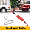 Trailer Breakaway Cable Set of 2 for RV Emergency (4' & 6')