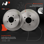 Rear Disc Brake Rotors & Ceramic Pads for Ford F-150 (1999–2003)