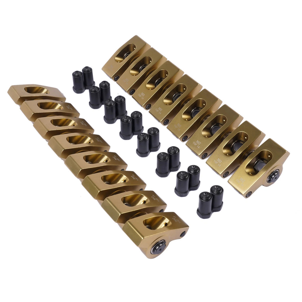 16X Rocker Arms 7/16'' 1.6 Ratio for Ford Small Block SBF (221–351W)