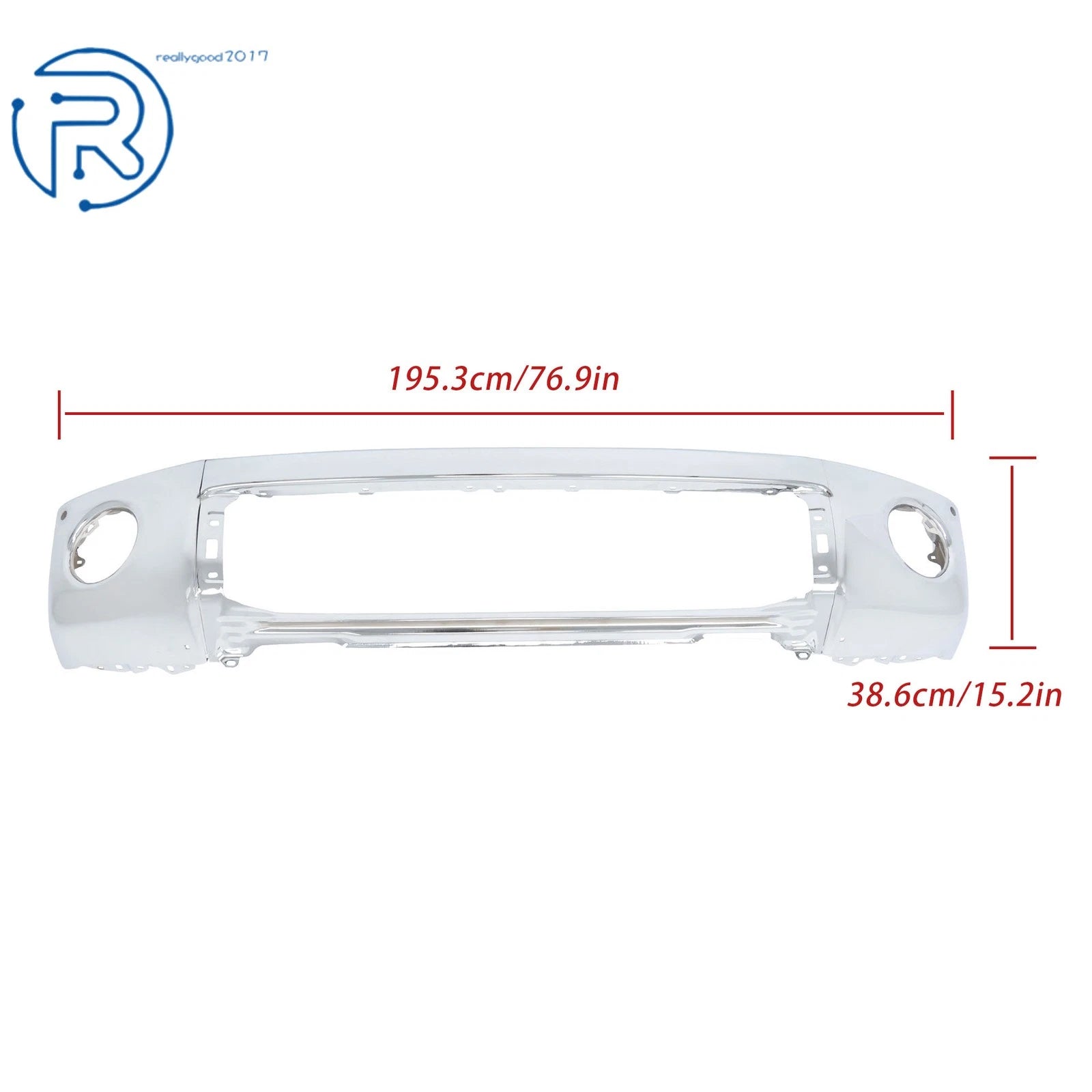 Chrome Split Front Bumper Face Bar for Toyota Tundra (2007-2013)