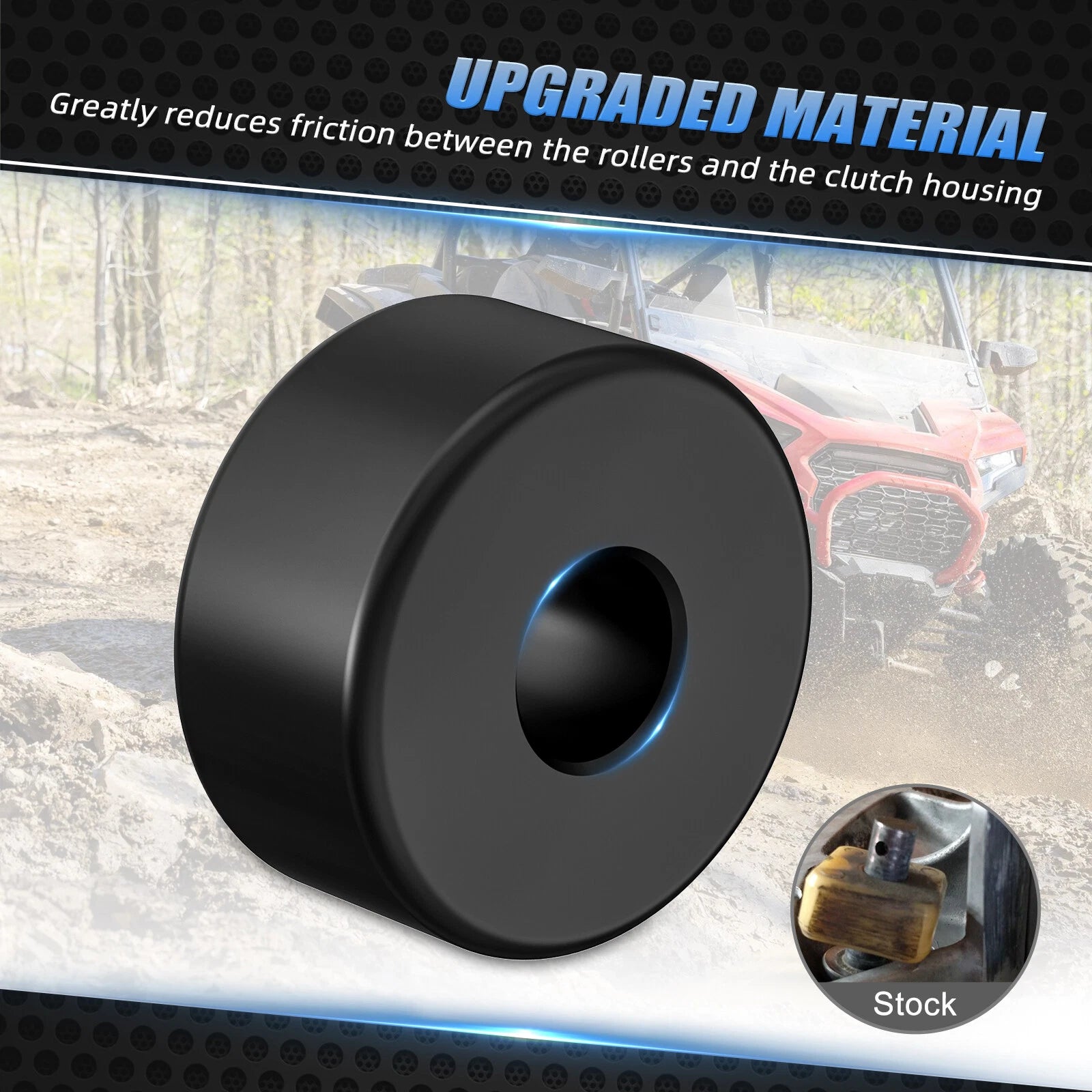 Upgraded Secondary Clutch Rollers & Pins Kit for Polaris RZR XP 1000 (2016–2023)