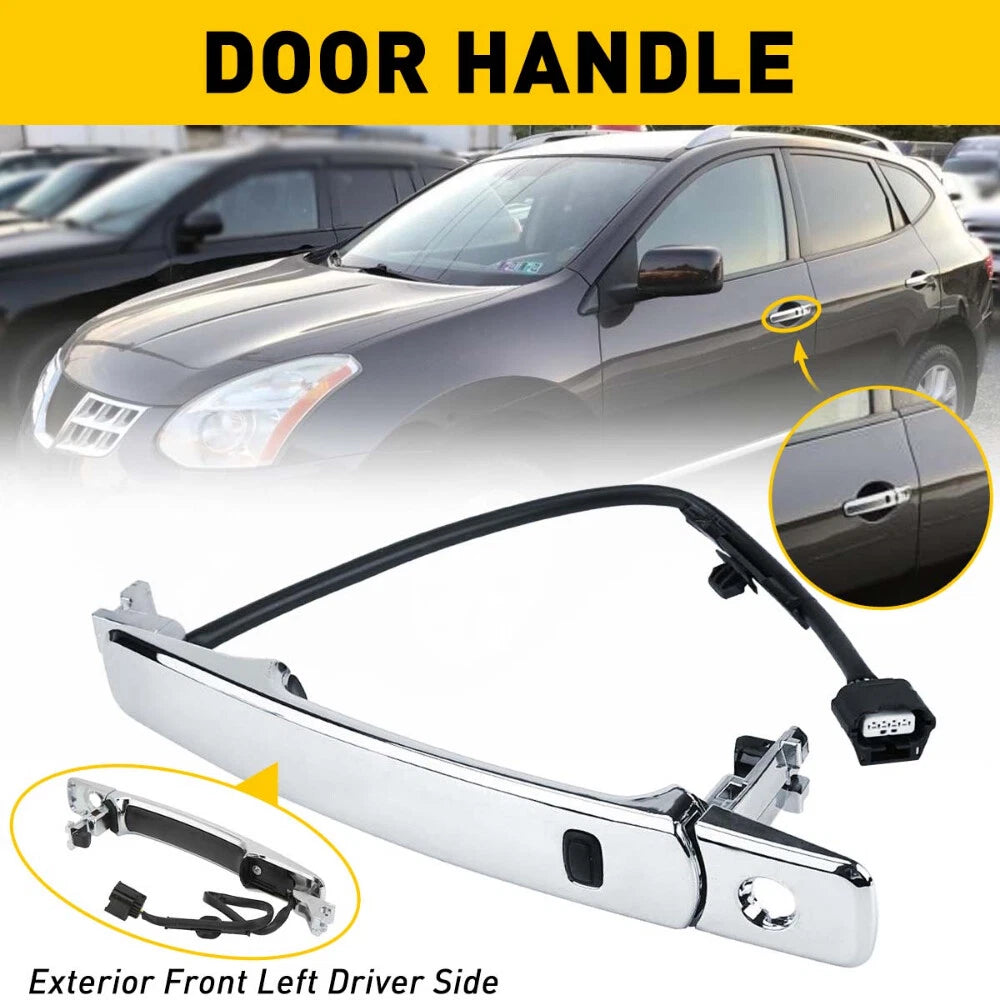 Chrome Door Handle for Nissan Rogue (2010–2013) Smart Entry
