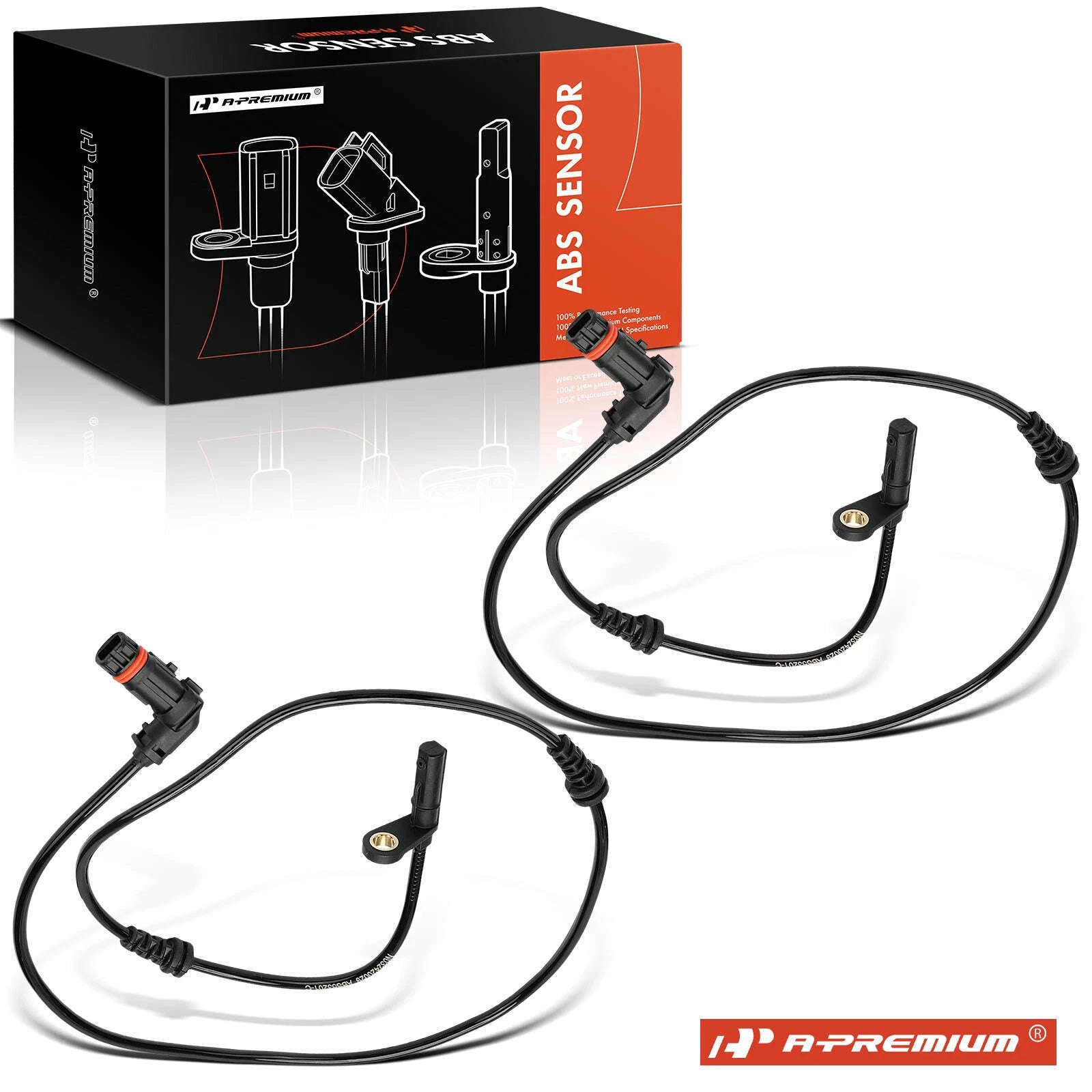 2X Front ABS Wheel Speed Sensor for Mercedes-Benz SL450 SL500 (2017–2019)