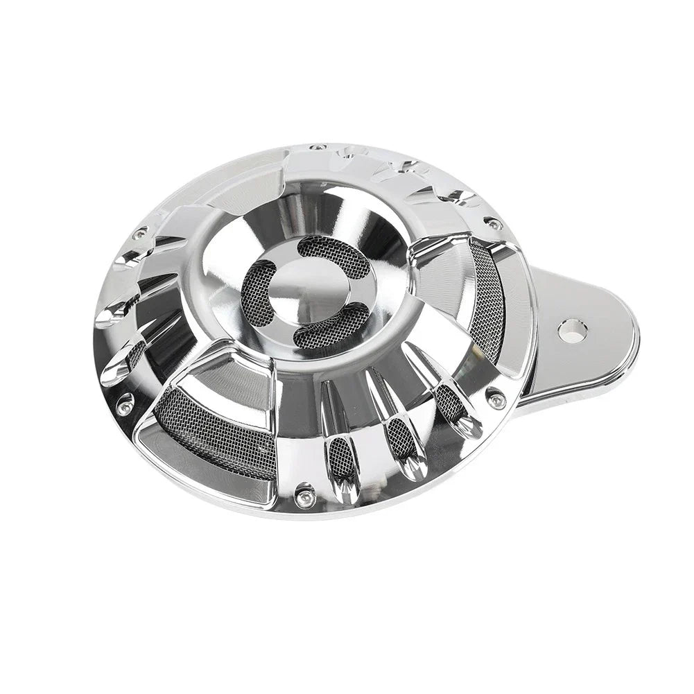 110dB Horn Speaker Cover Chrome for Harley Touring Glide Big Twin (1991-2023)