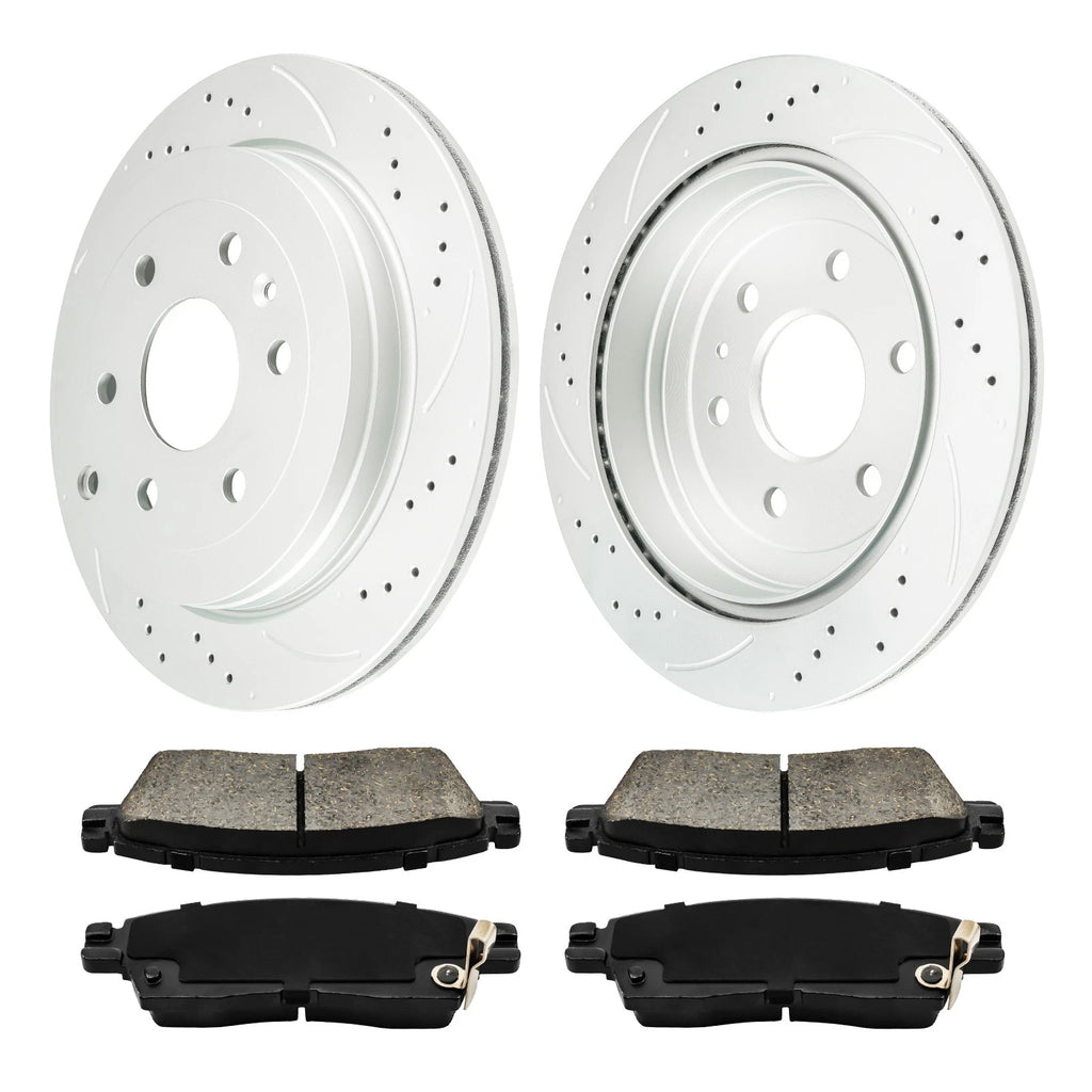 Drilled and Slotted Brake Kit for GMC Acadia and Buick Enclave (2007–2017)