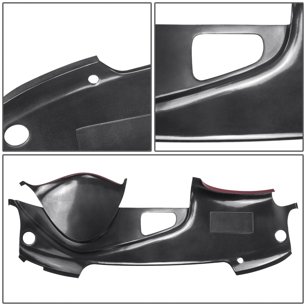 Dash Cap Cover Overlay for Acura TL (2004–2008) - Maroon Textured ABS Plastic