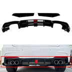3PCS Rear Bumper Splitter Spoiler Lip for BMW 3-Series F30 F31 F35 M-Sport (12-19)