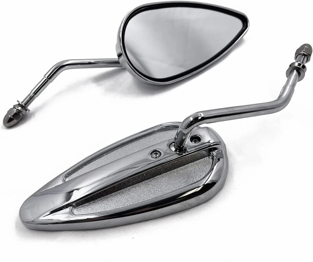 Chrome Teardrop Mirror for Harley Sportster FXRS FXRT (1982–2003)