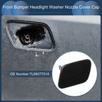 Front Left Washer Nozzle Cover Cap for Volkswagen Touareg 7L MK1 (2002–2006) Black