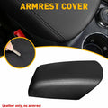 Black Leather Console Lid Armrest Cover for Ford Explorer (2011–2018)